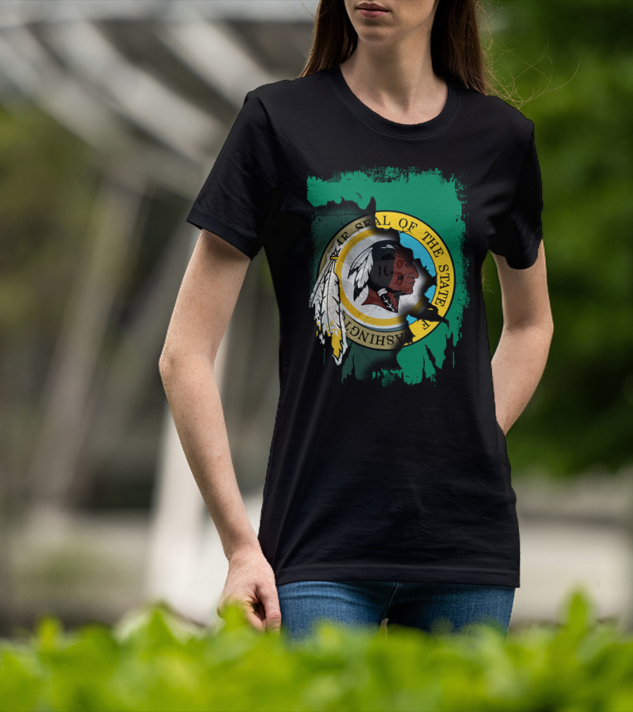 Together Washington State Seal Redskins T-Shirt