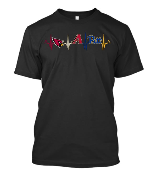 Cardinals Arizona Diamondbacks Pitt Heartbeat T-Shirt