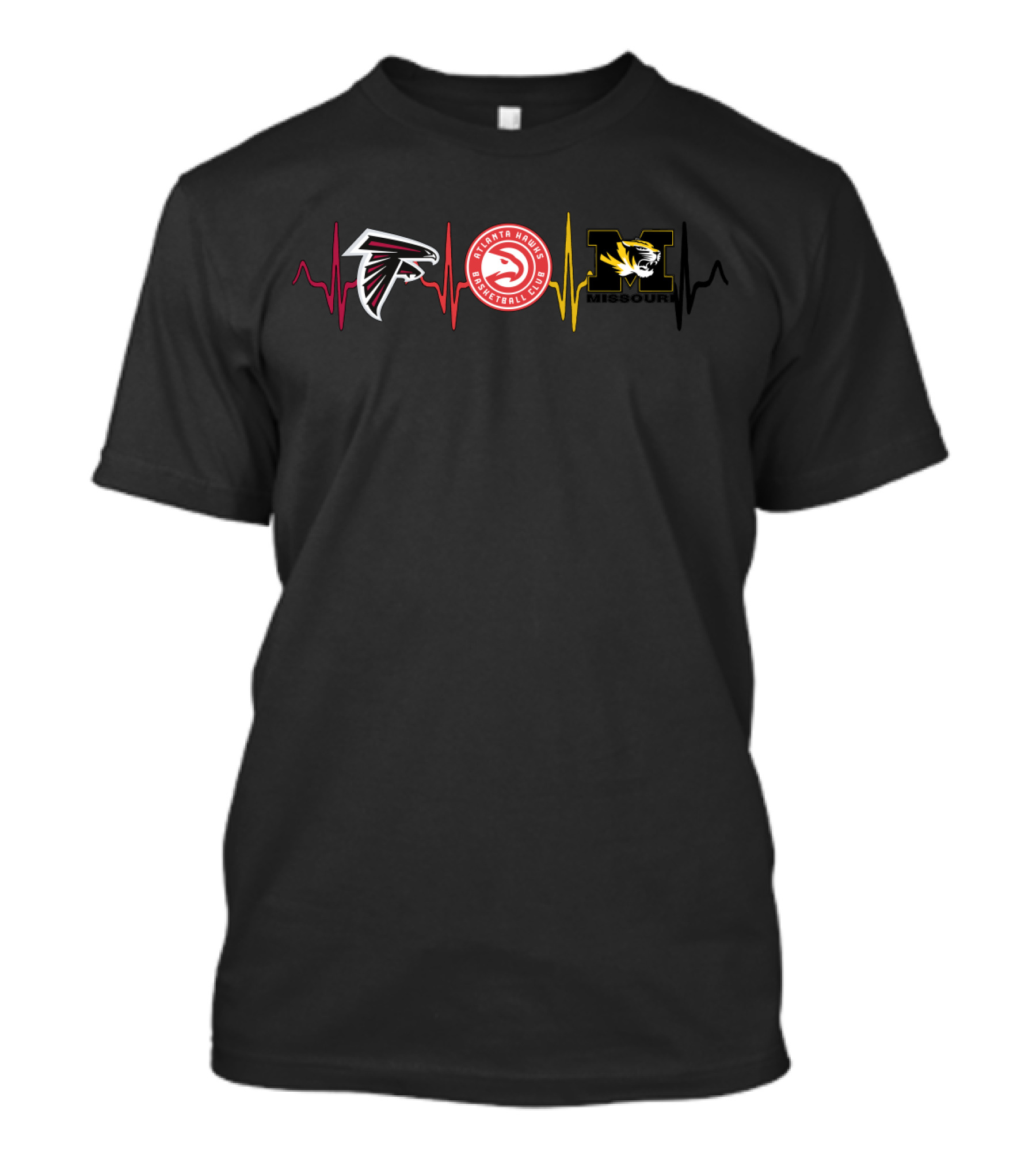 Love For Falcons Hawks And Missouri Tigers T-Shirt