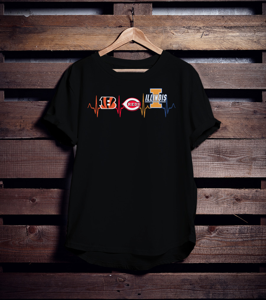 Love Bengals Reds Illinois T-Shirt