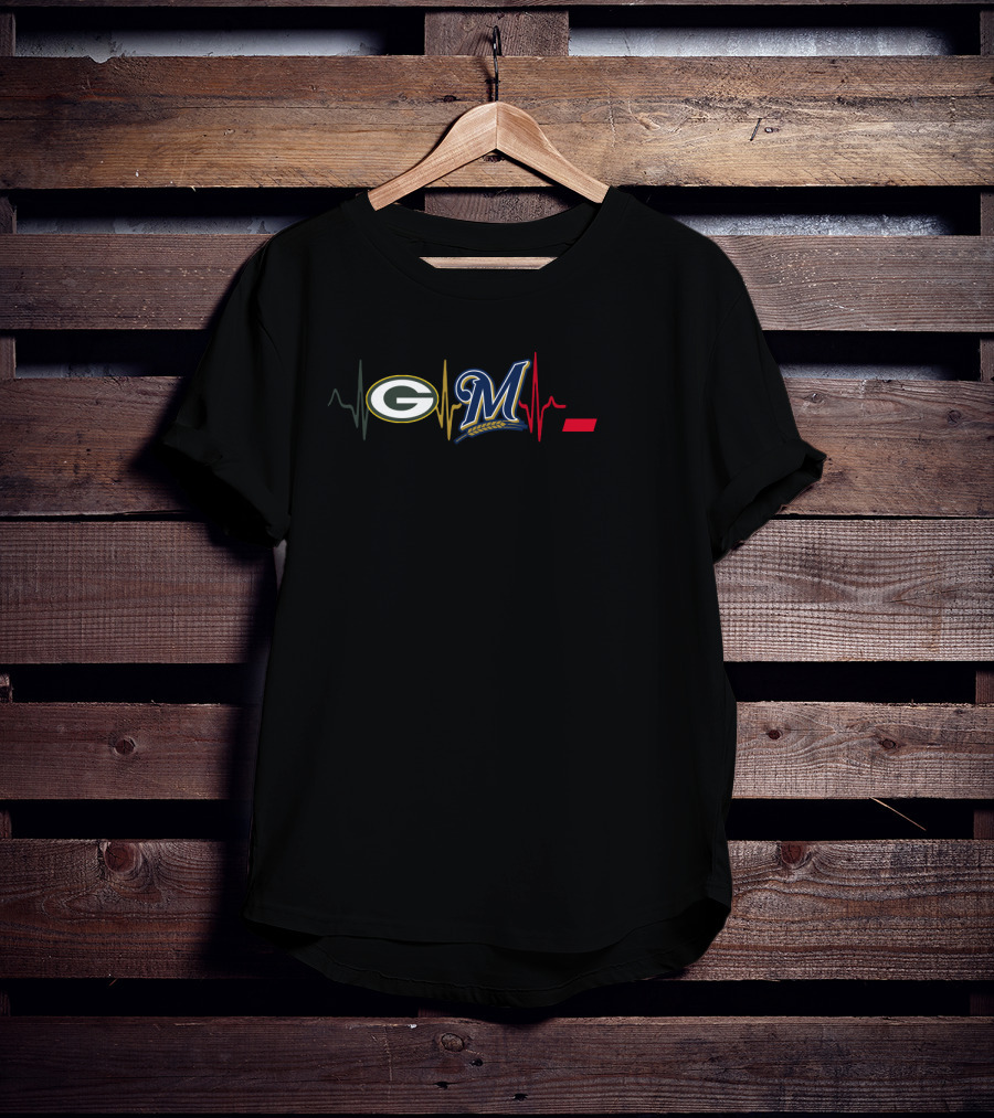Love Packers Brewers Cincinnati Bengals Fan Pulse T-Shirt