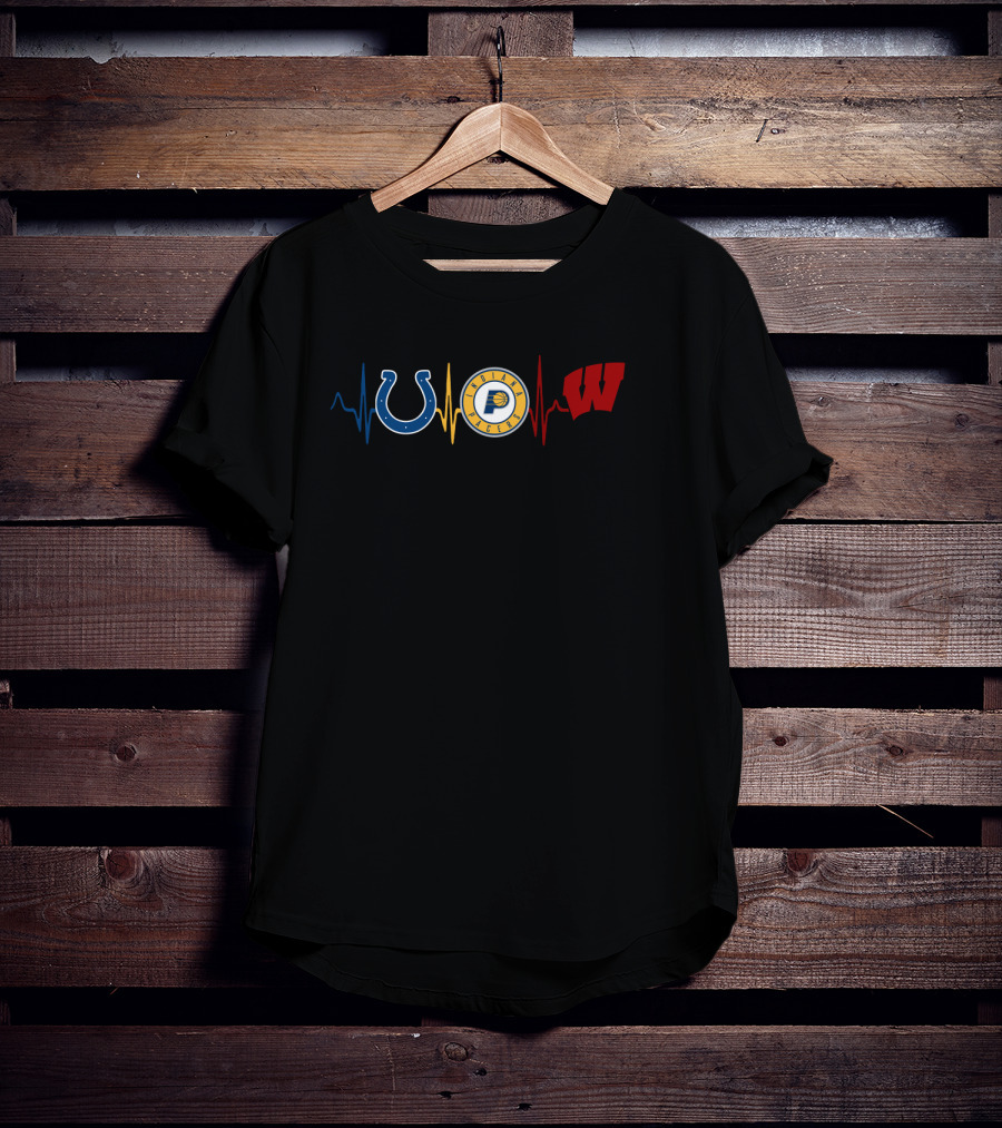 Love Colts Pacers Wisconsin Sports Fans T-Shirt