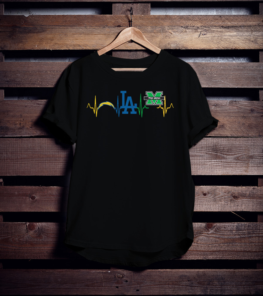 Love Chargers La Dodgers The Herd Mth T-Shirt