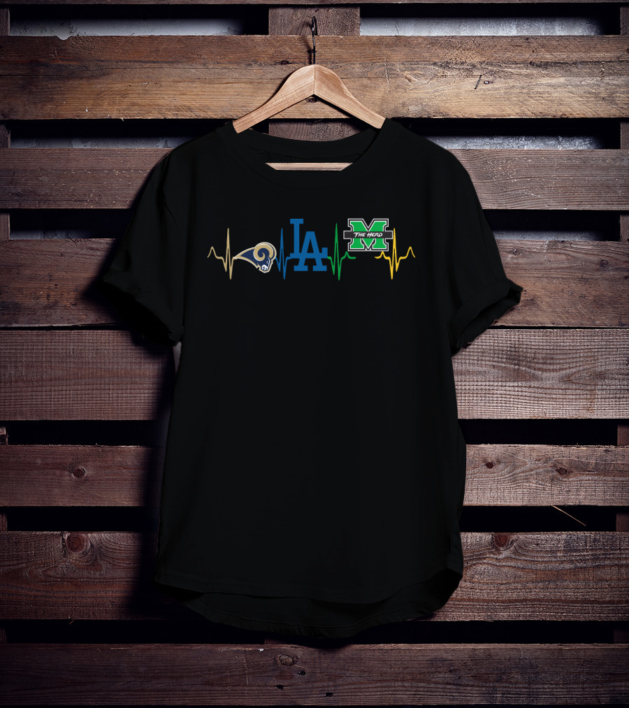 Love Rams Dodgers Marshall The Herd Mth T-Shirt
