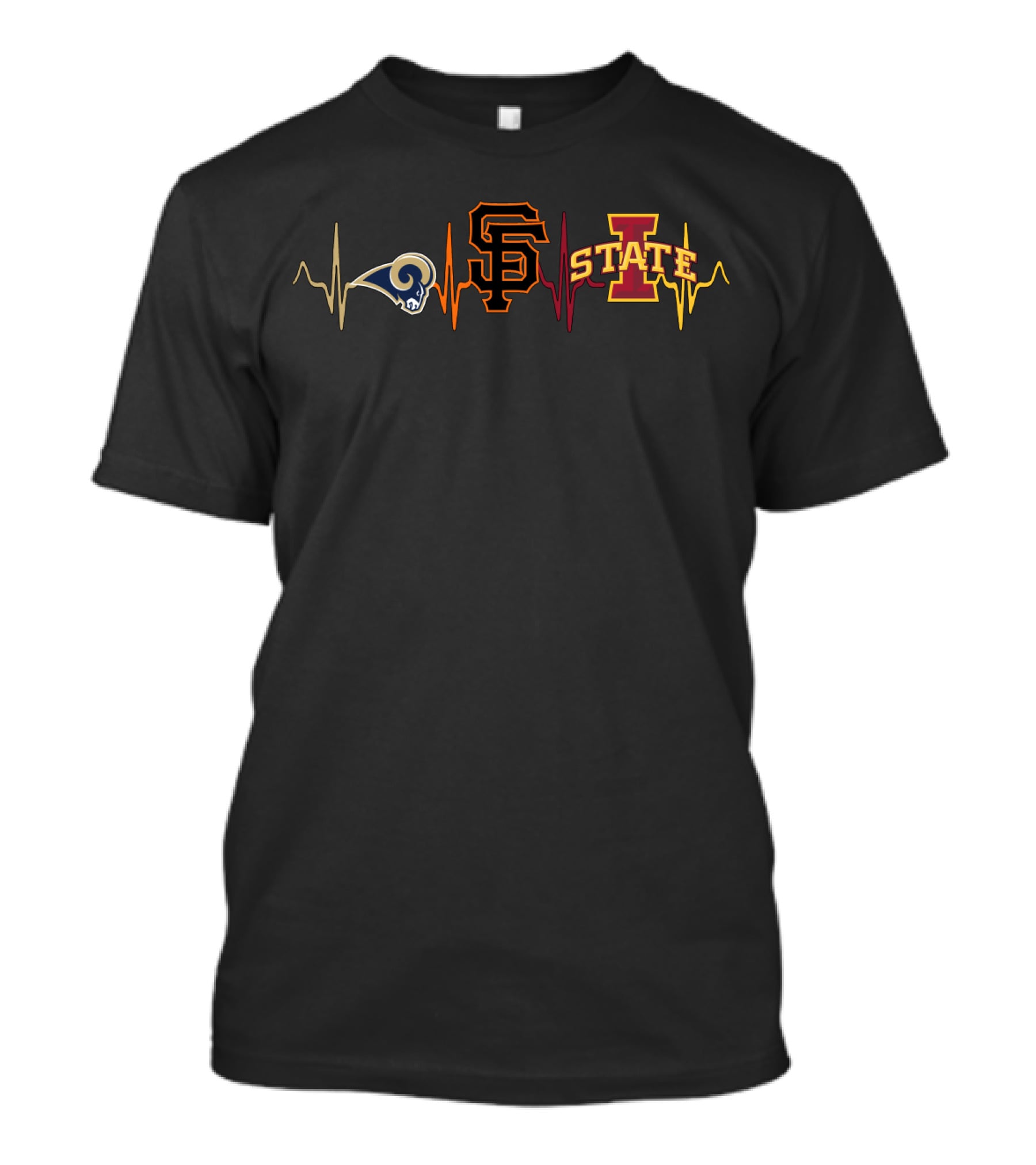 Love Rams San Francisco Giants Iowa State Isc T-Shirt
