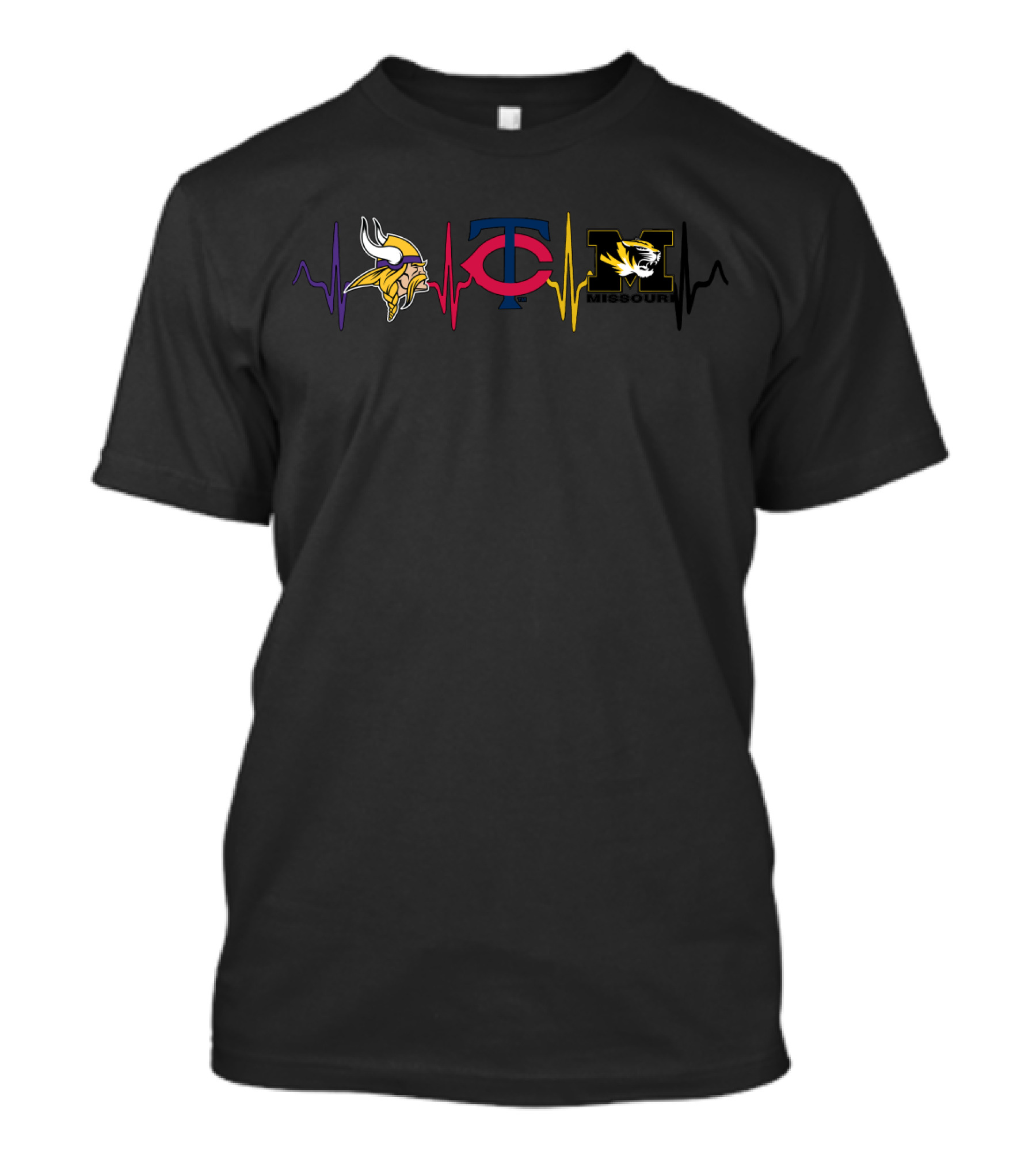 Love Vikings Twins Mti Missouri T-Shirt