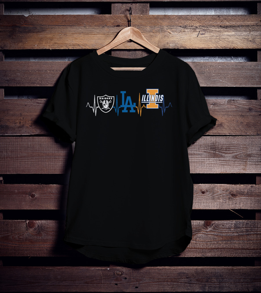 Raiders Dodgers Illinois Pulse T-Shirt