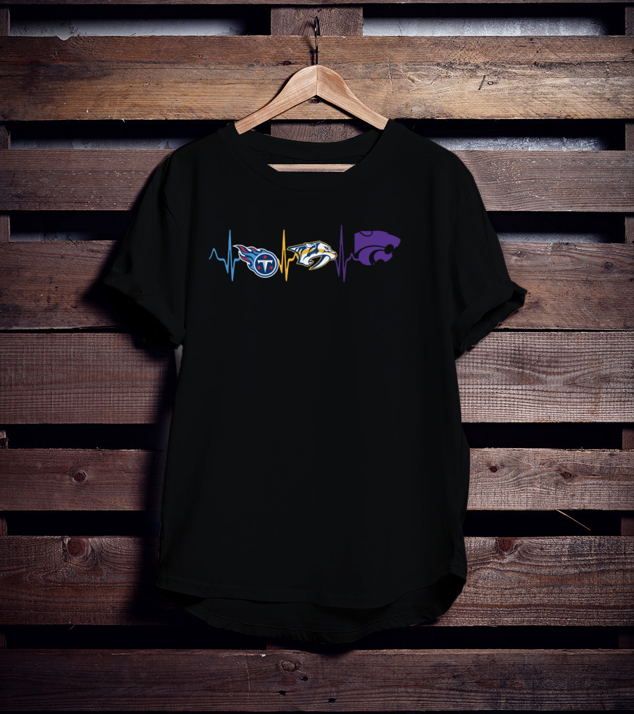 Love Titans Predators Kansas State Wildcats T-Shirt