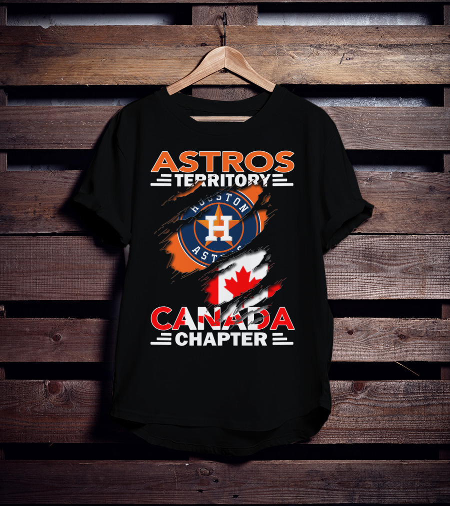 Houston Astros Territory Canada Chapter Flag T-Shirt