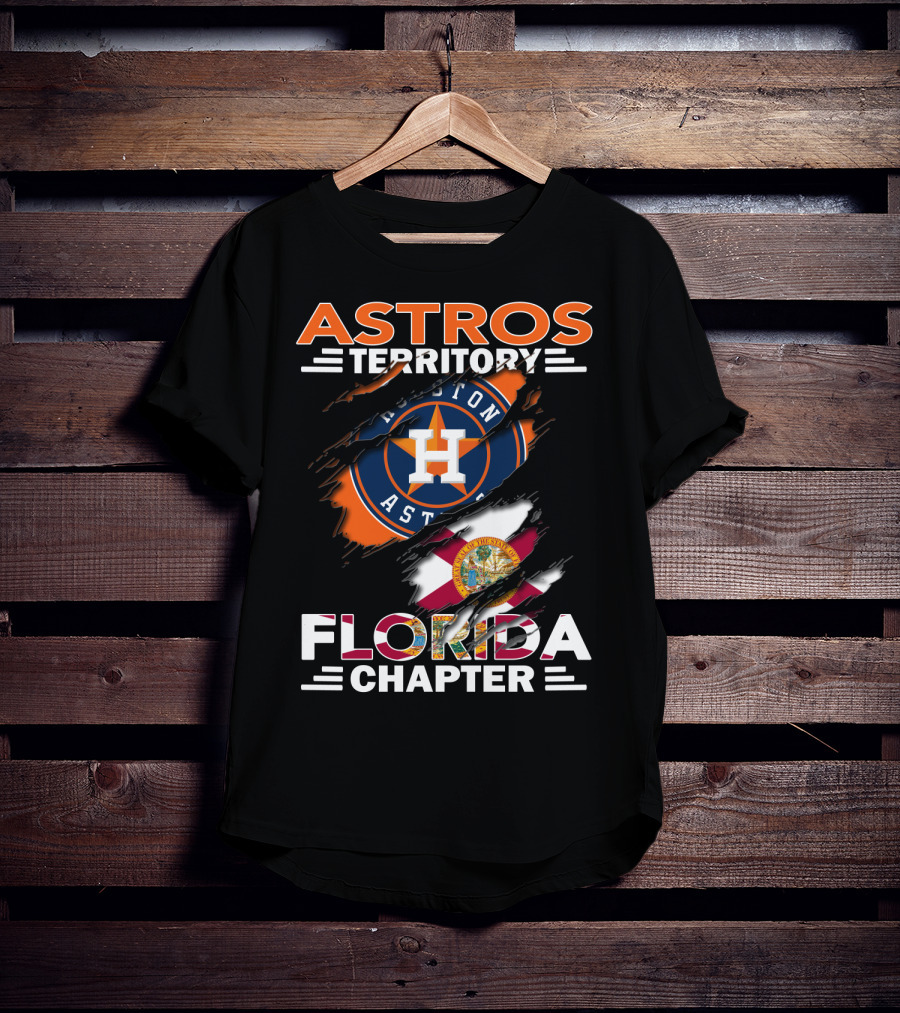 Astros Territory Houston Florida Chapter Flag T-Shirt