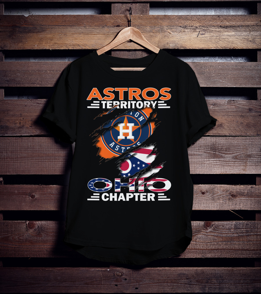 Astros Territory Ohio Chapter Houston Astros Ohio Flag T-Shirt