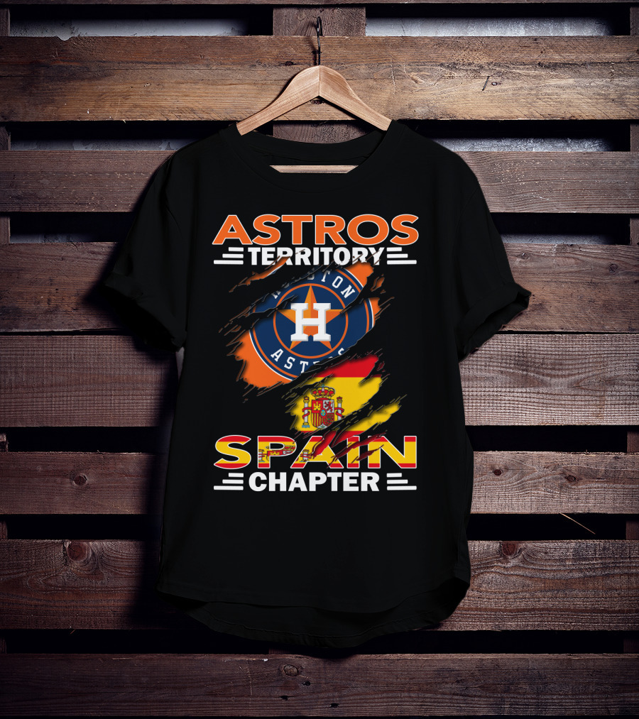 Astros Territory Spain Chapter Houston Astros Spain Flag T-Shirt