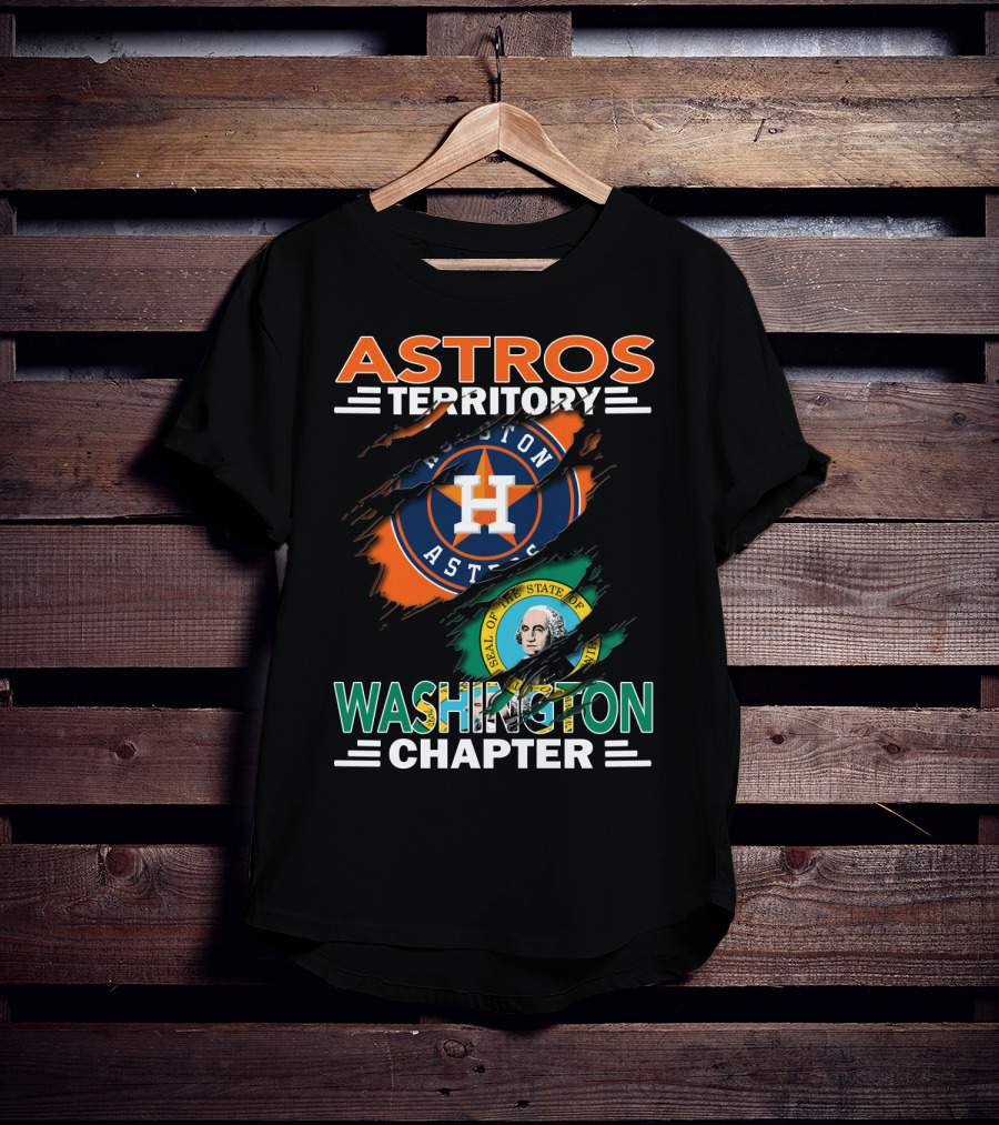 Astros Territory Washington Chapter Houston Astros Seal Of Washington T-Shirt