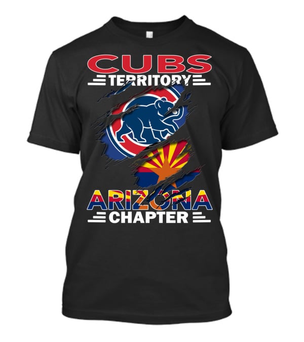 Cubs Territory Arizona Chapter Flag And Logo Mashup T-Shirt