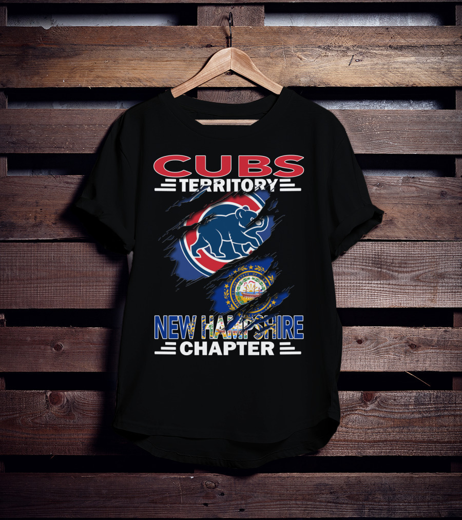 Cubs Territory New Hampshire Chapter Blue Bear And State Seal T-Shirt