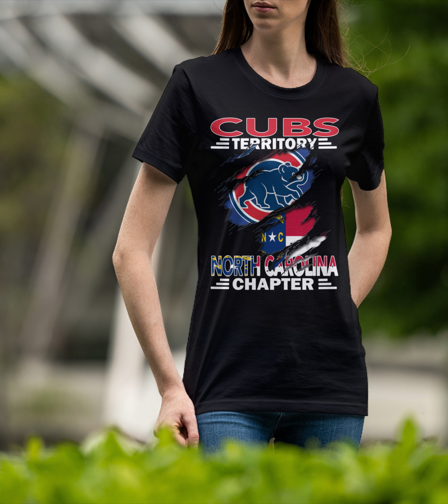 Cubs Territory North Carolina Chapter Flag And Bear T-Shirt