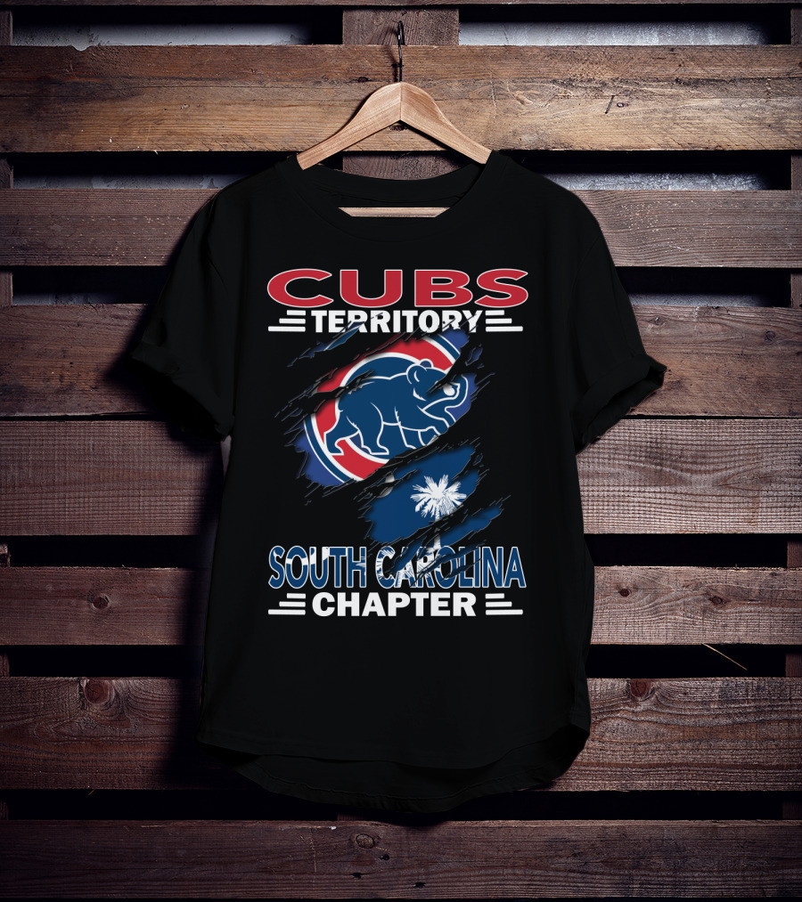 Cubs Territory South Carolina Chapter Cubs Logo South Carolina Flag T-Shirt