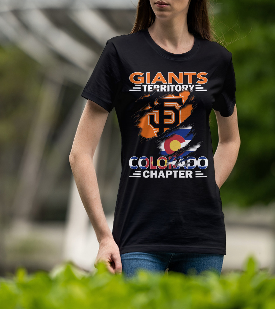Giants Territory Colorado Chapter San Francisco Giants Colorado Flag T-Shirt