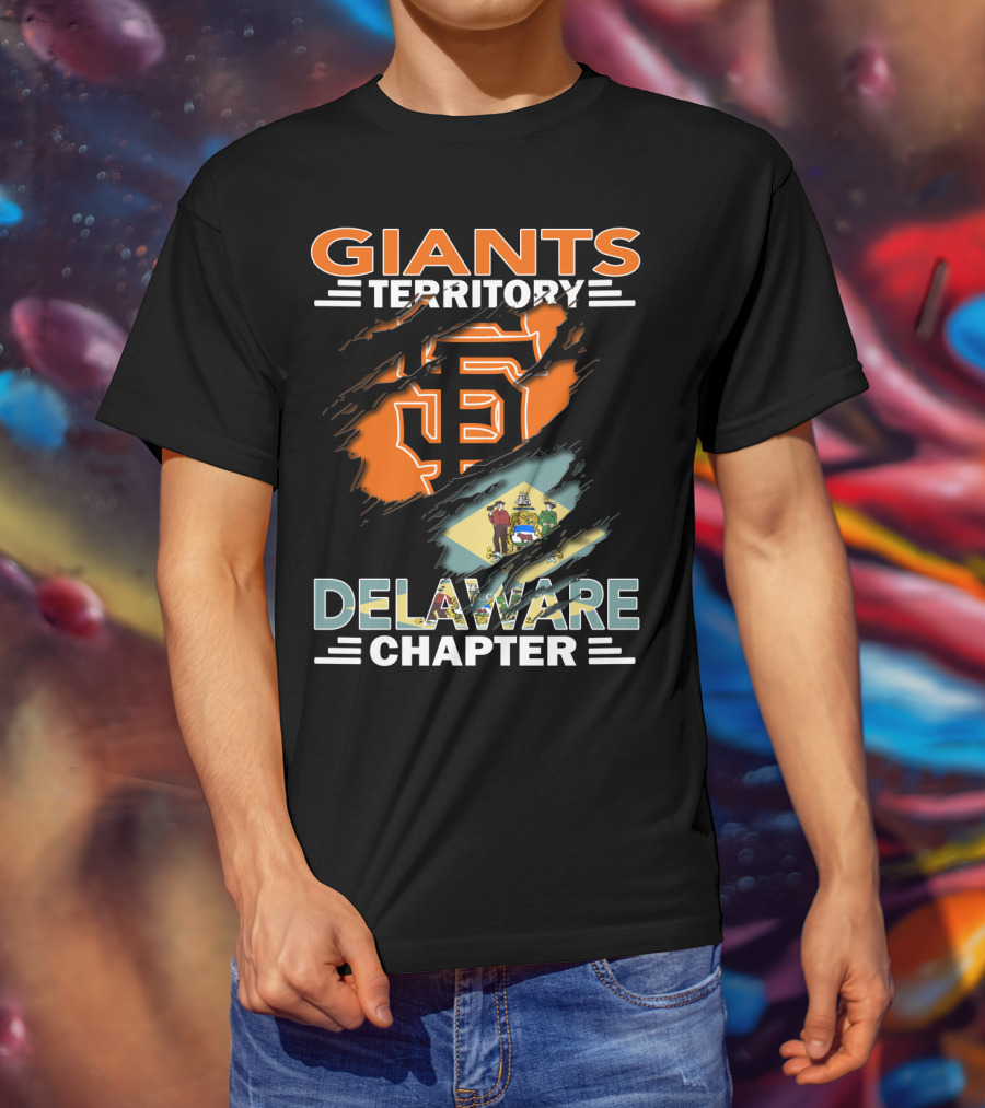 Giants Territory San Francisco Logo Delaware Chapter T-Shirt