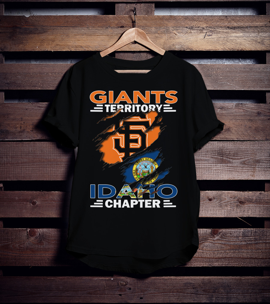 Giants Territory Idaho Chapter Sf Logo Idaho State Seal T-Shirt