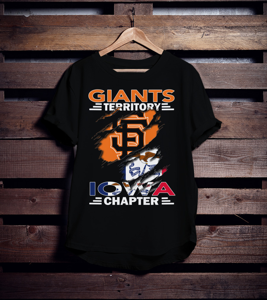 Giants Territory Iowa Chapter San Francisco Giants Fan Group Baseball Community T-Shirt