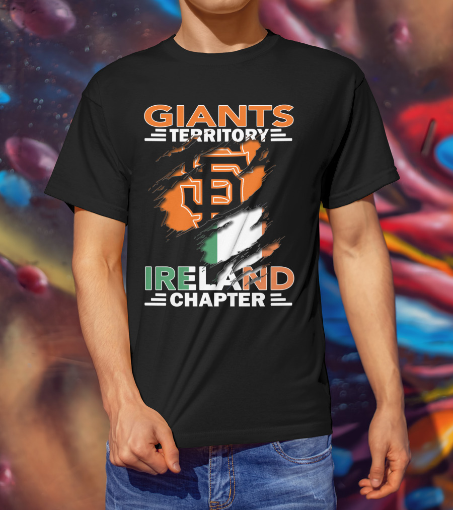 Giants Territory Ireland Chapter Sf Giants Irish Flag T-Shirt