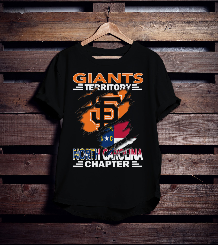 Giants Territory Sf Logo North Carolina Chapter T-Shirt