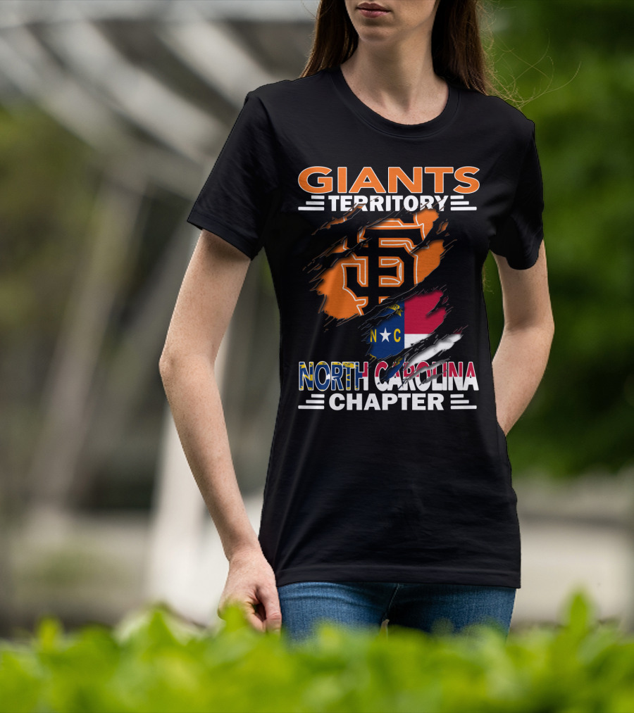 Giants Territory Sf Logo North Carolina Chapter T-Shirt