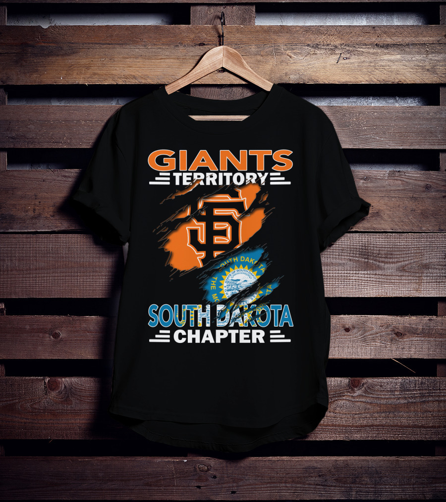 Giants Territory San Francisco South Dakota Chapter Logo And State Seal T-Shirt
