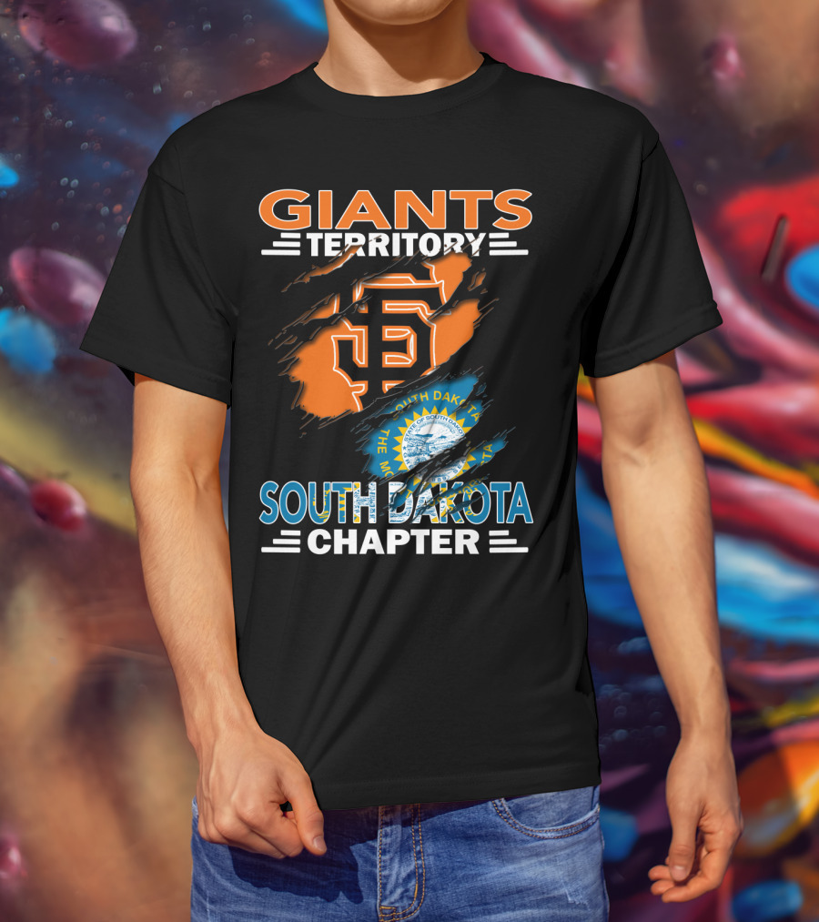 Giants Territory San Francisco South Dakota Chapter Logo And State Seal T-Shirt
