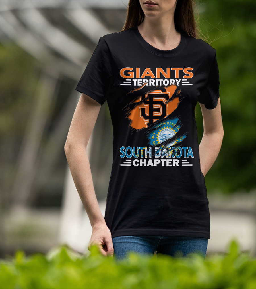 Giants Territory San Francisco South Dakota Chapter Logo And State Seal T-Shirt