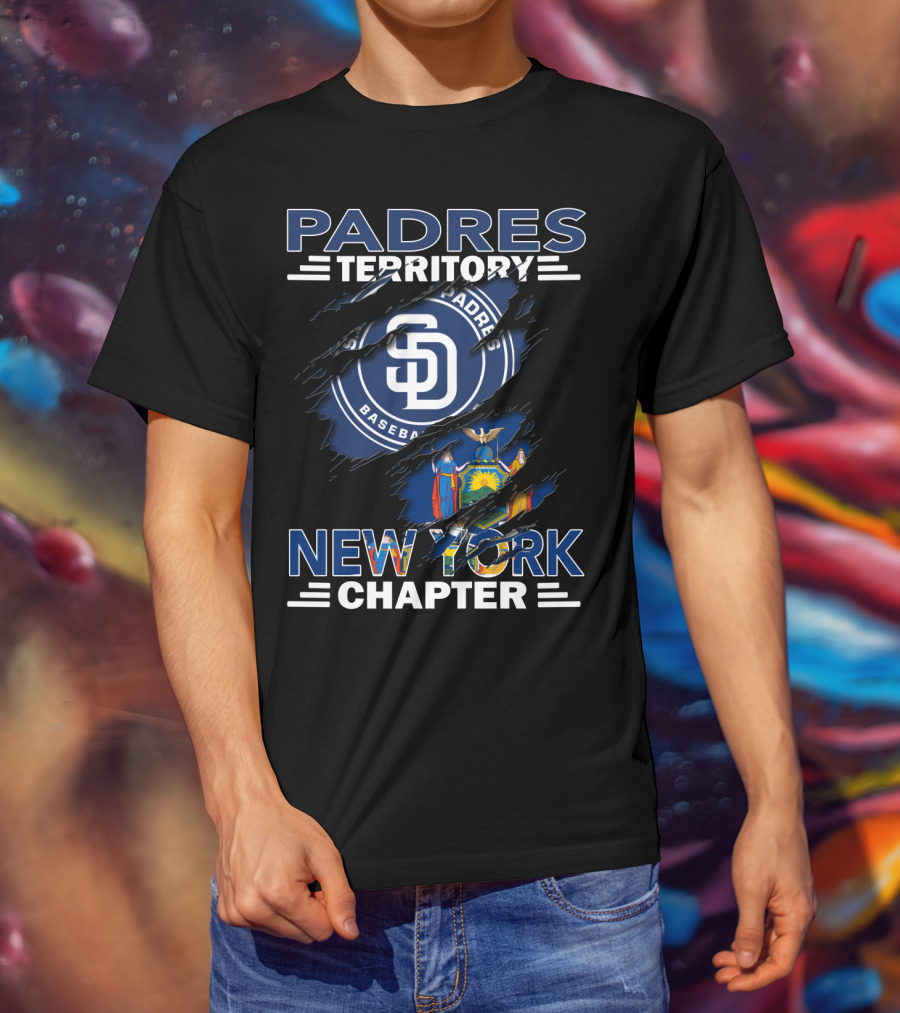 Padres Territory New York Chapter Baseball Fanatic Alliance T-Shirt