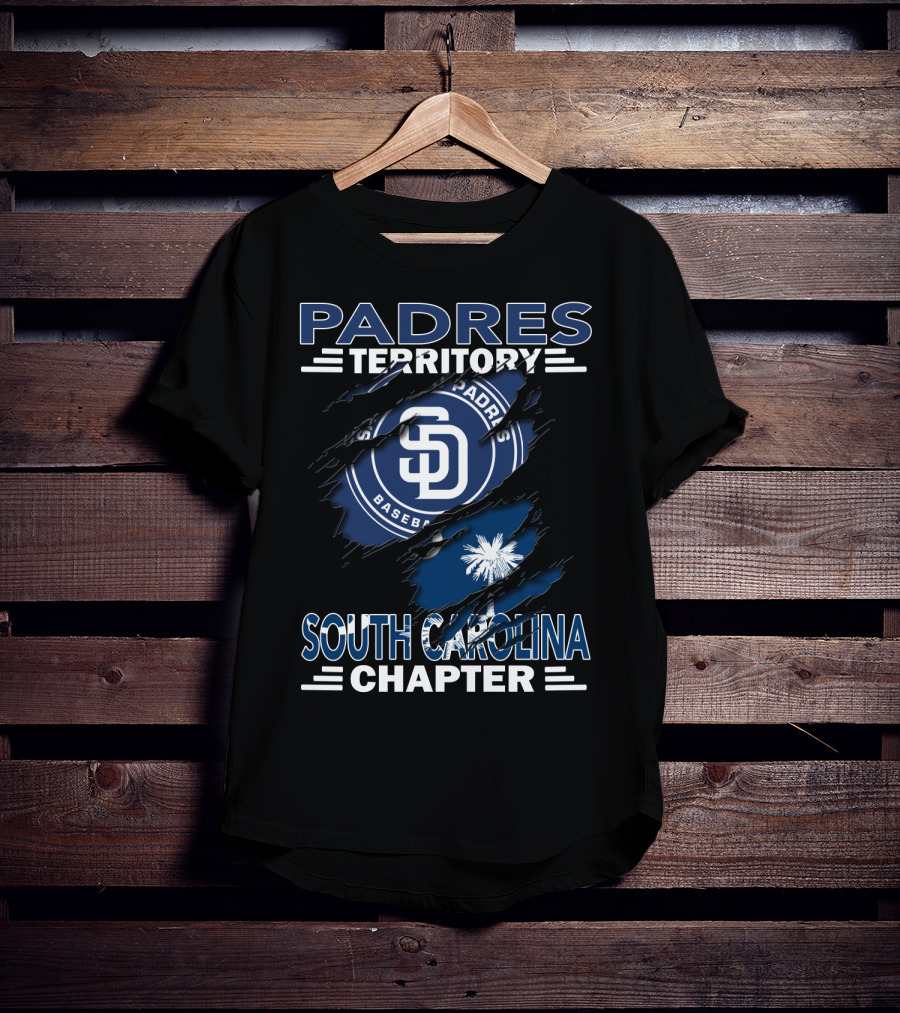 San Diego Padres Territory South Carolina Chapter Baseball Fan Club T-Shirt