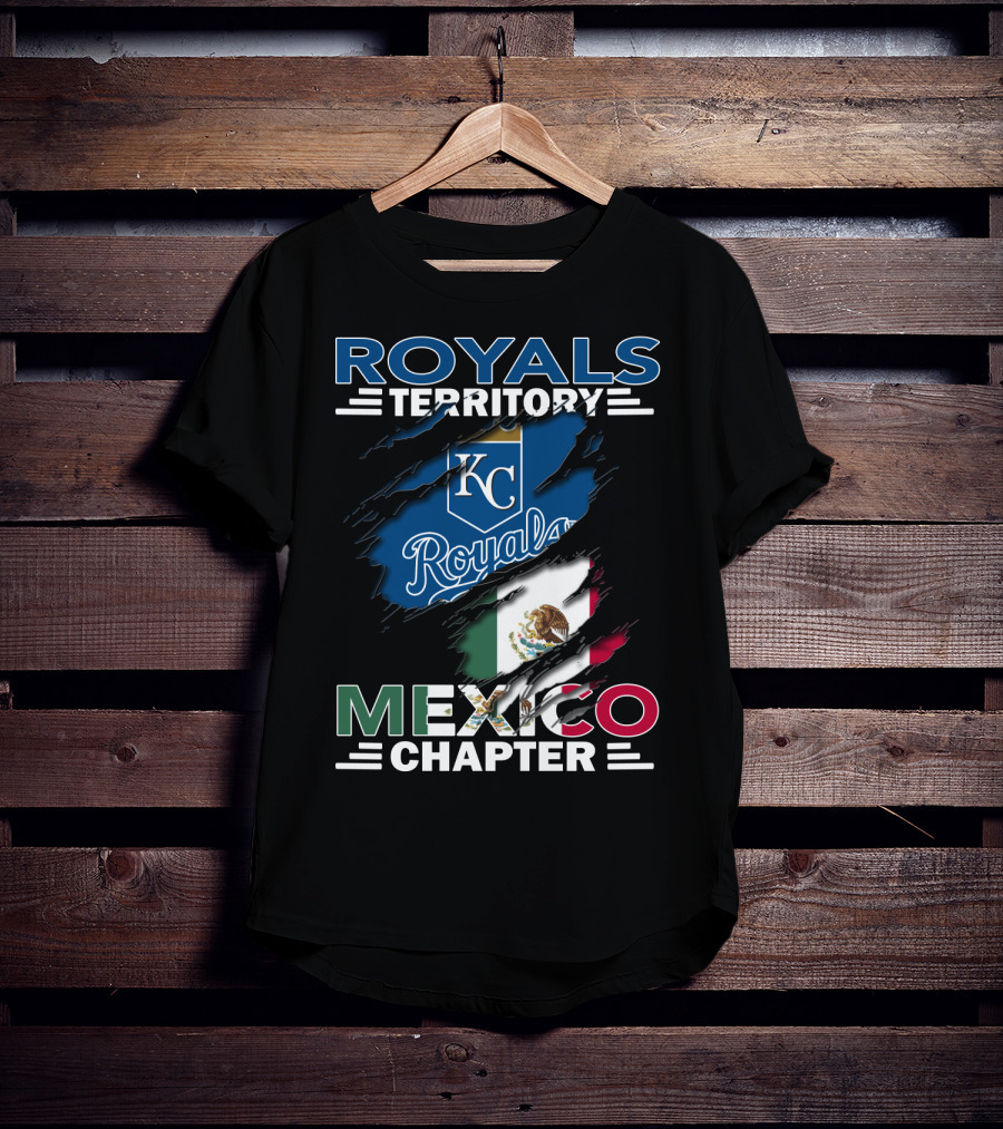 Royals Territory KC Mexico Chapter Flag T-Shirt