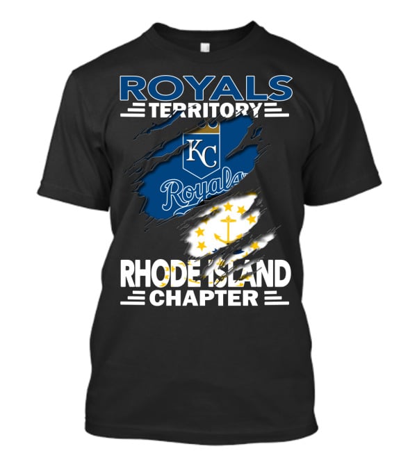 Royals Territory KC Rhode Island Chapter Anchor Stars T-Shirt
