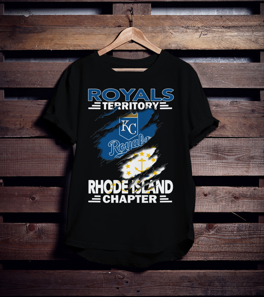 Royals Territory KC Rhode Island Chapter Anchor Stars T-Shirt