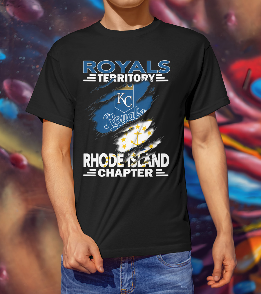Royals Territory KC Rhode Island Chapter Anchor Stars T-Shirt