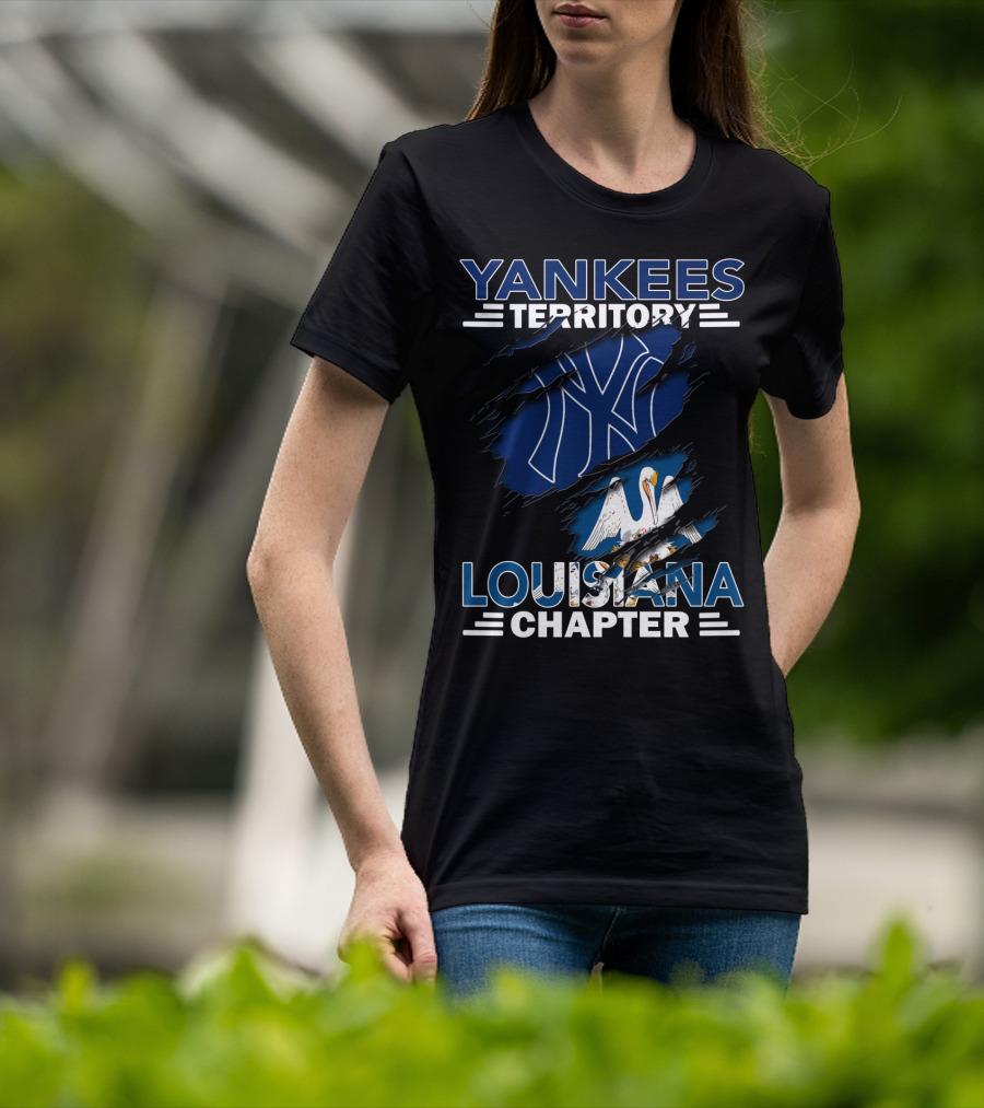 Yankees Territory Louisiana Chapter NY Yankees Pelican T-Shirt