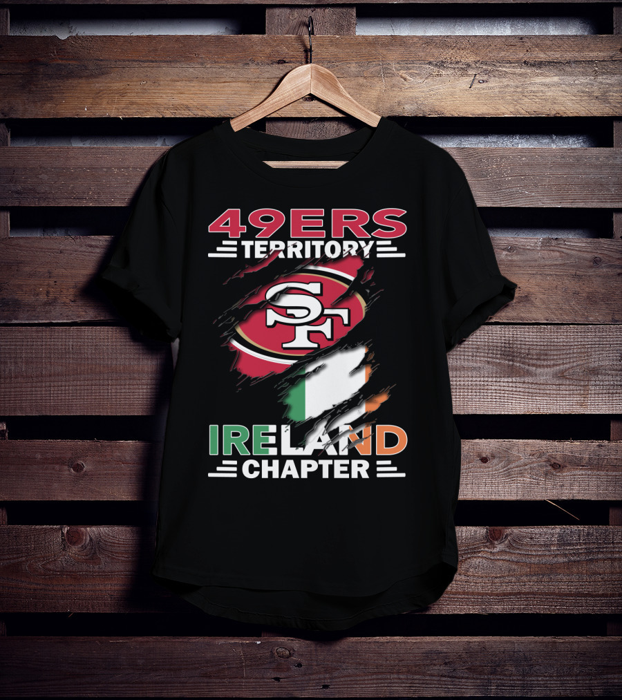 49ers Territory Ireland Chapter SF Logo Irish Flag T-Shirt