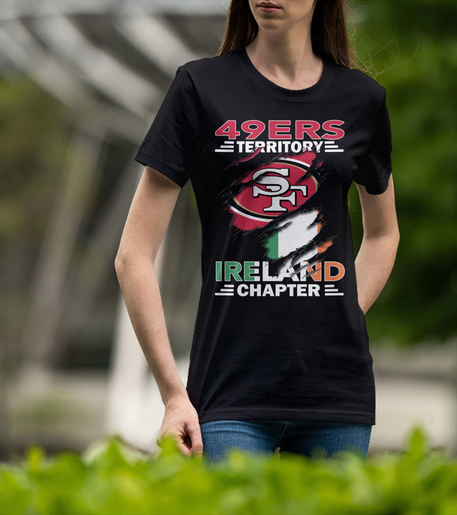 49ers Territory Ireland Chapter SF Logo Irish Flag T-Shirt