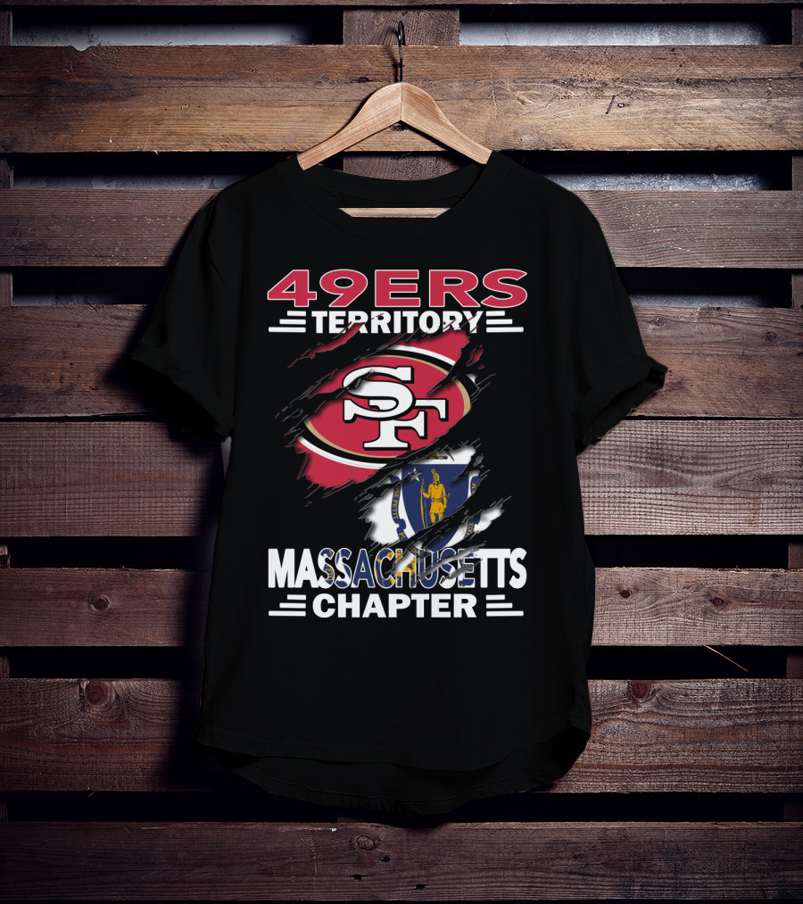 49ers Territory SF Logo Massachusetts Chapter T-Shirt