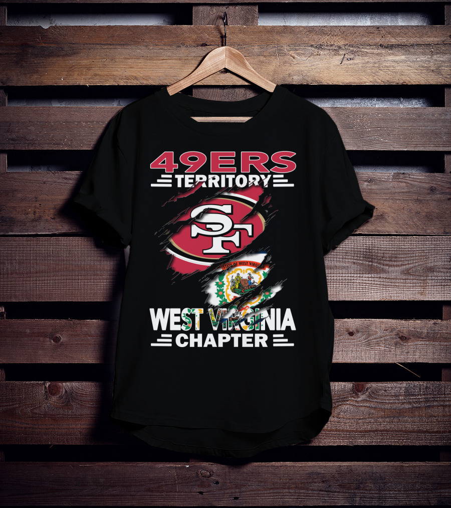 49ers Territory SF Logo West Virginia Chapter State Seal T-Shirt