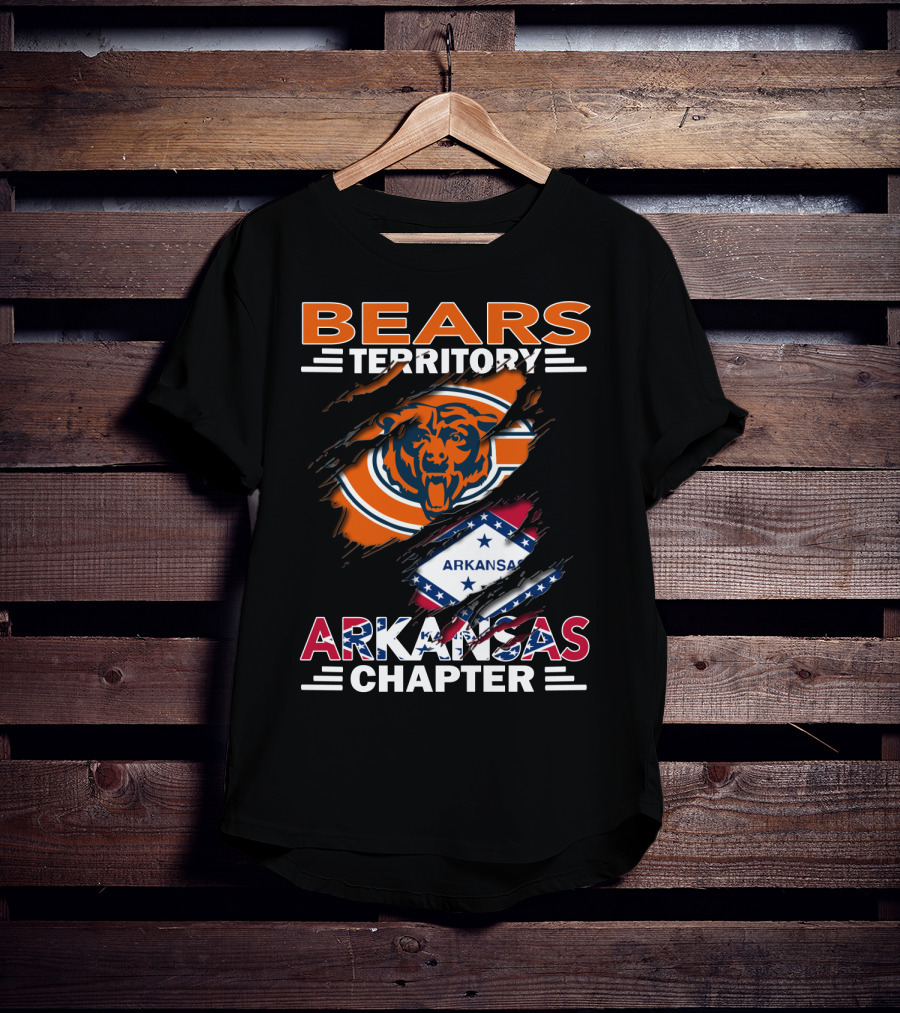 Bears Territory Chicago Bears Arkansas Chapter T-Shirt
