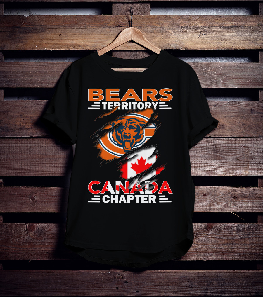 Bears Territory Canada Chapter Canadian Flag Bear T-Shirt