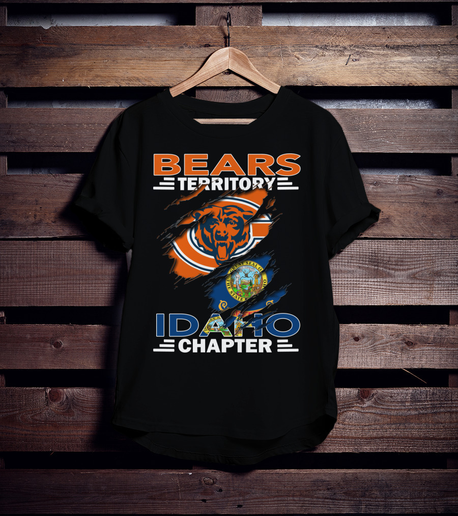 Bears Territory Idaho Chapter Chicago Bears State Seal T-Shirt