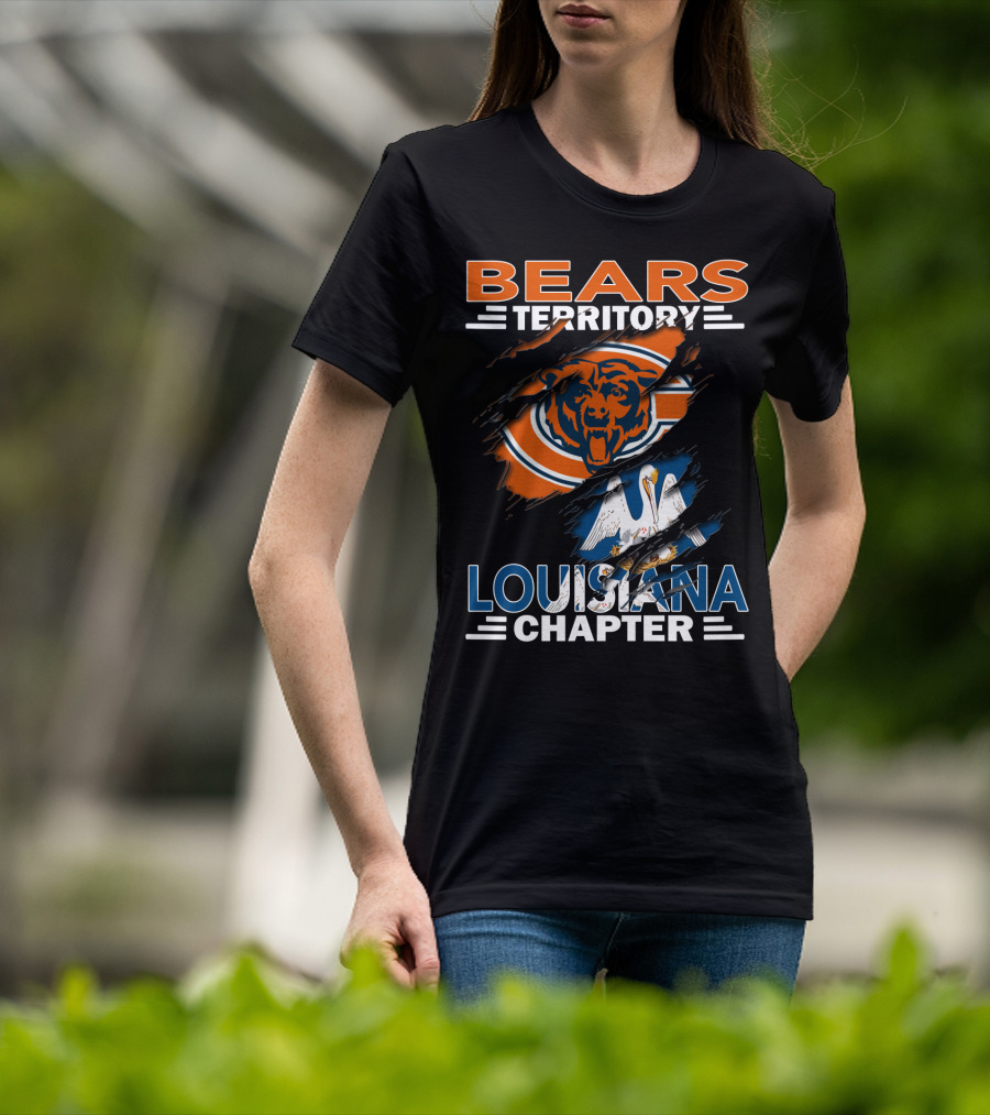 Bears Territory Chicago Logo Louisiana Chapter T-Shirt