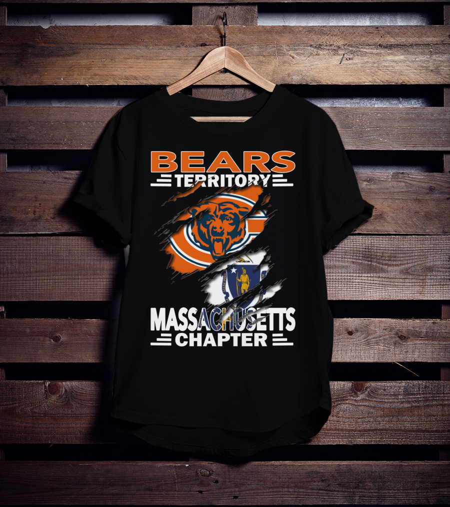 Bears Territory Massachusetts Chapter NFL Fan T-Shirt