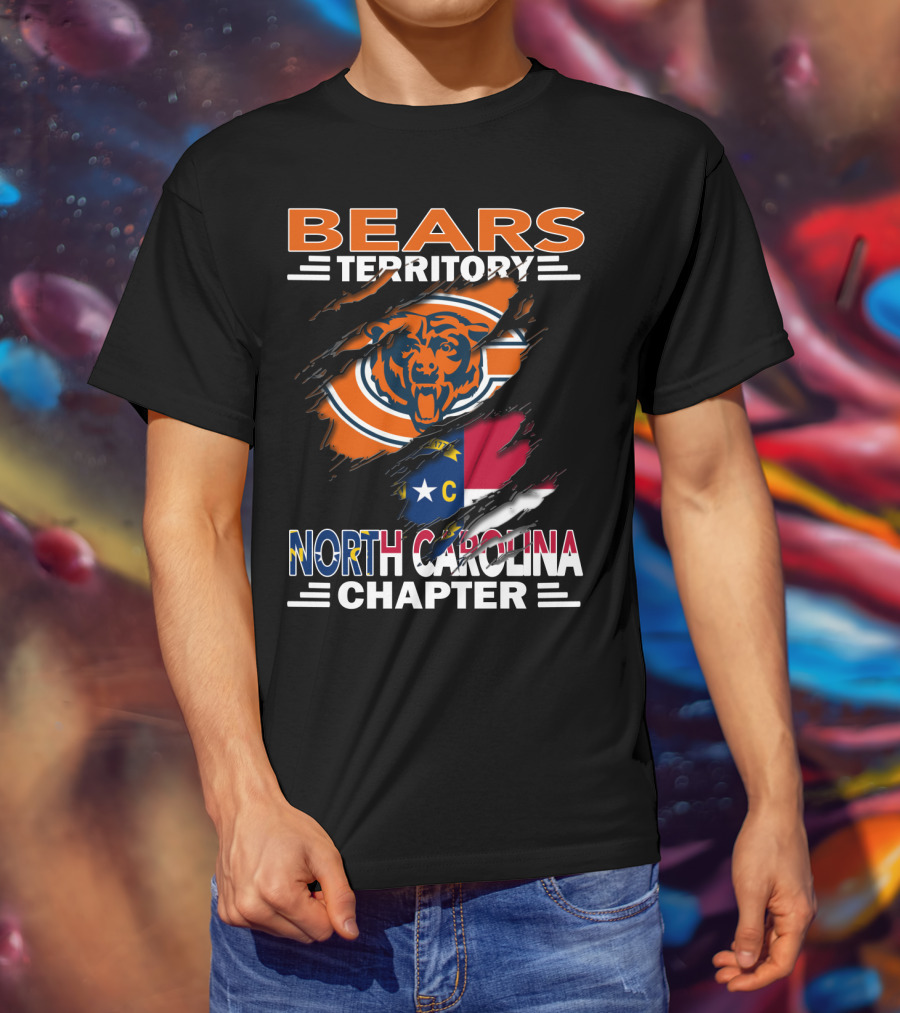 Bears Territory Chicago Bears North Carolina Chapter T-Shirt