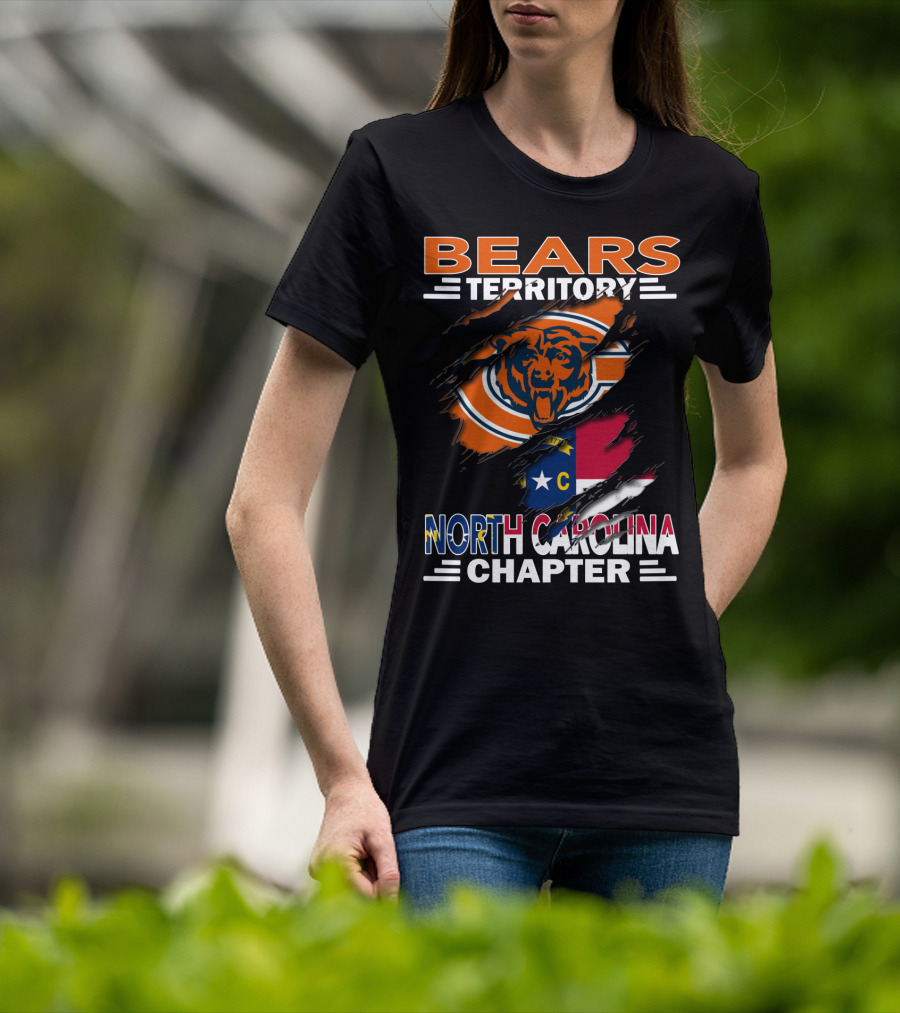 Bears Territory Chicago Bears North Carolina Chapter T-Shirt