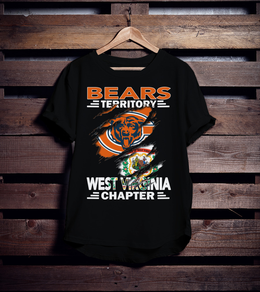 Bears Territory Chicago Logo West Virginia State Emblem Chapter T-Shirt